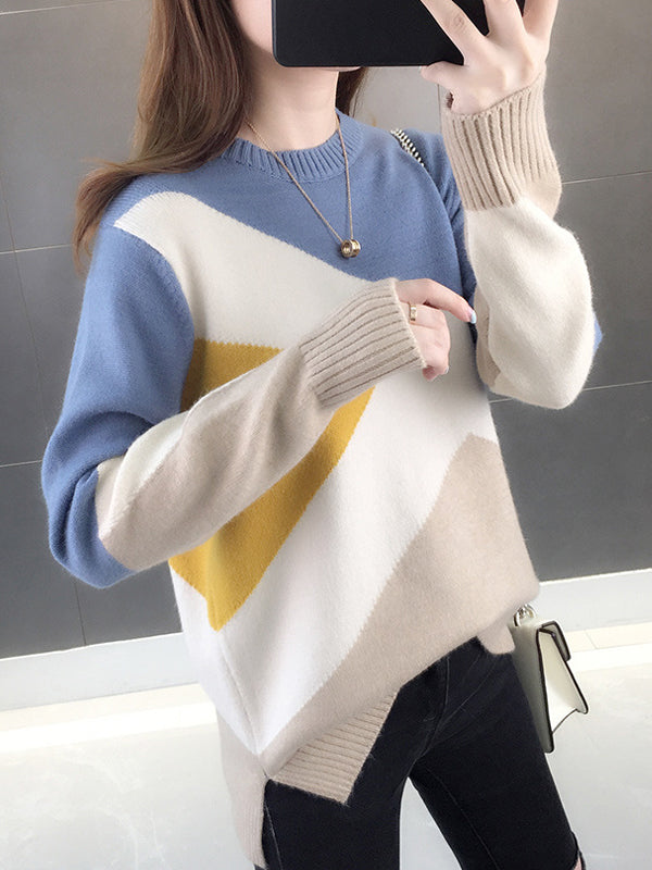 Winter Cropped Knitted Thick Oversized Sweaters