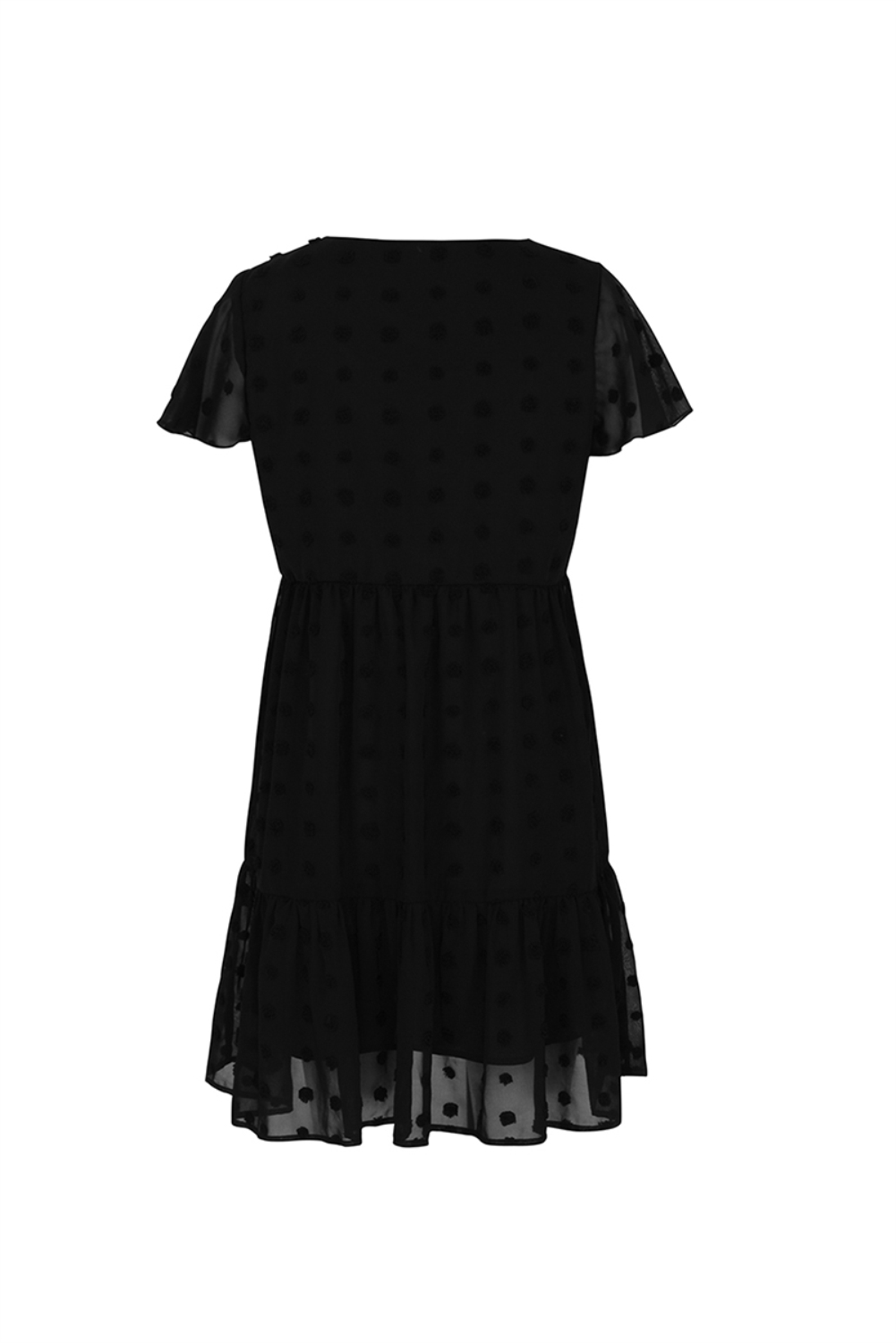 Summer V-Neck Floral Short Chiffon Dress