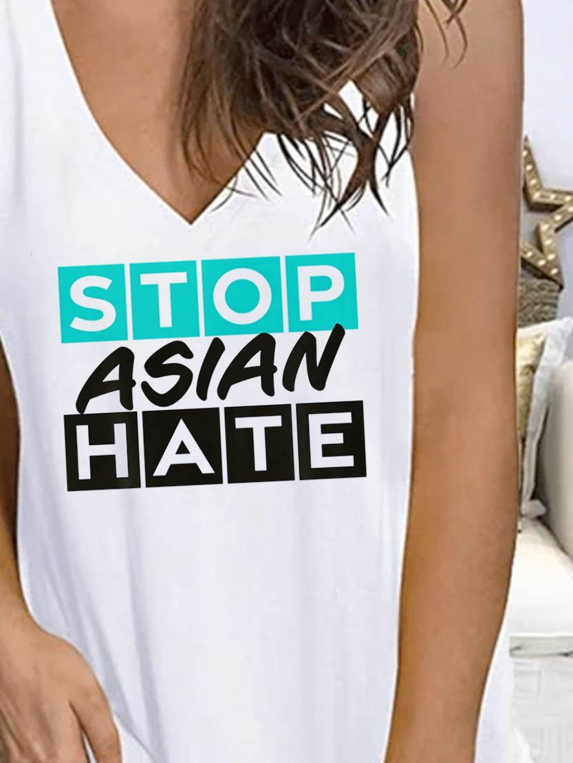 Stop Asian Hate Parade Tank Everyday Casual Tank