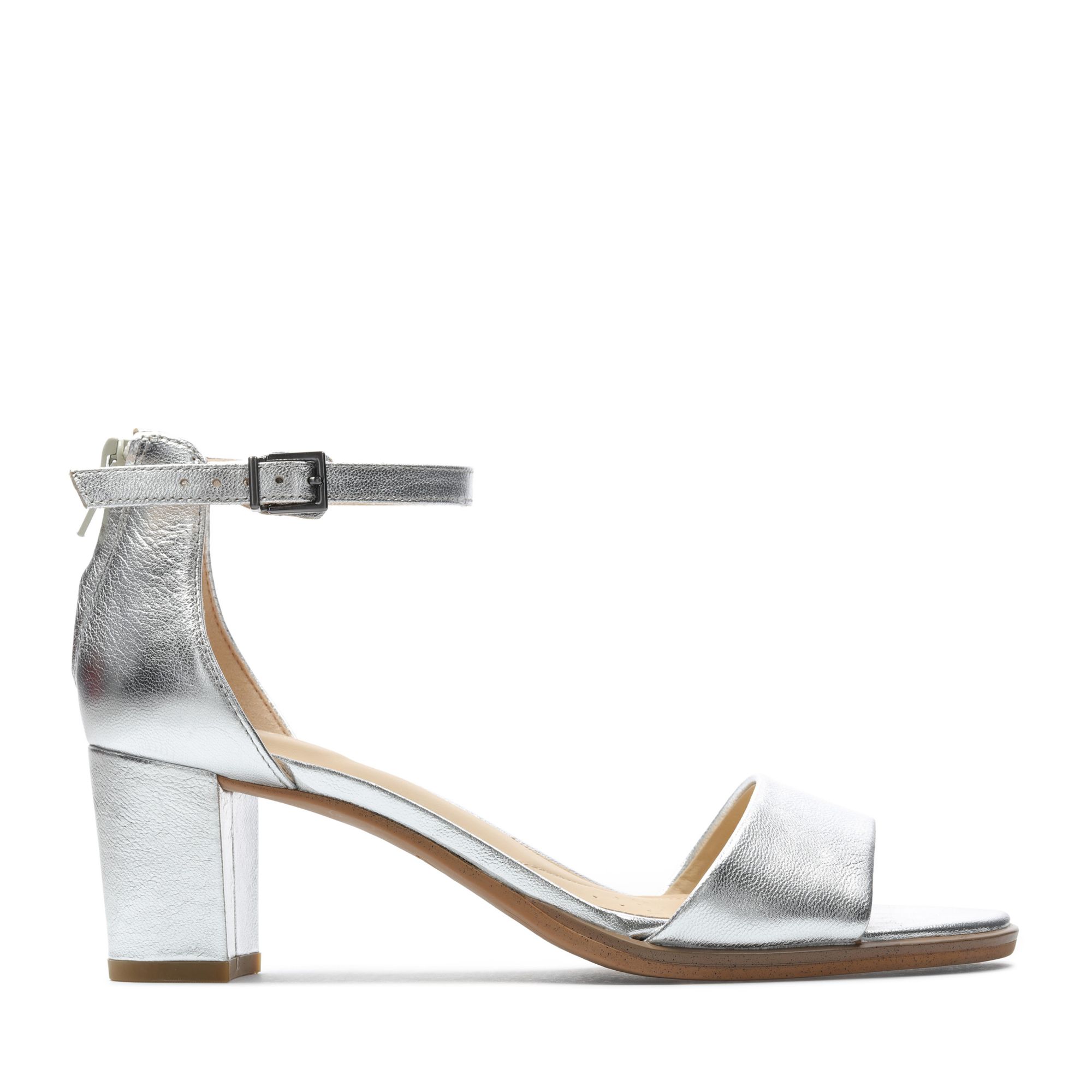 Women Sandals Kaylin 60 2 Part Silver Metallic