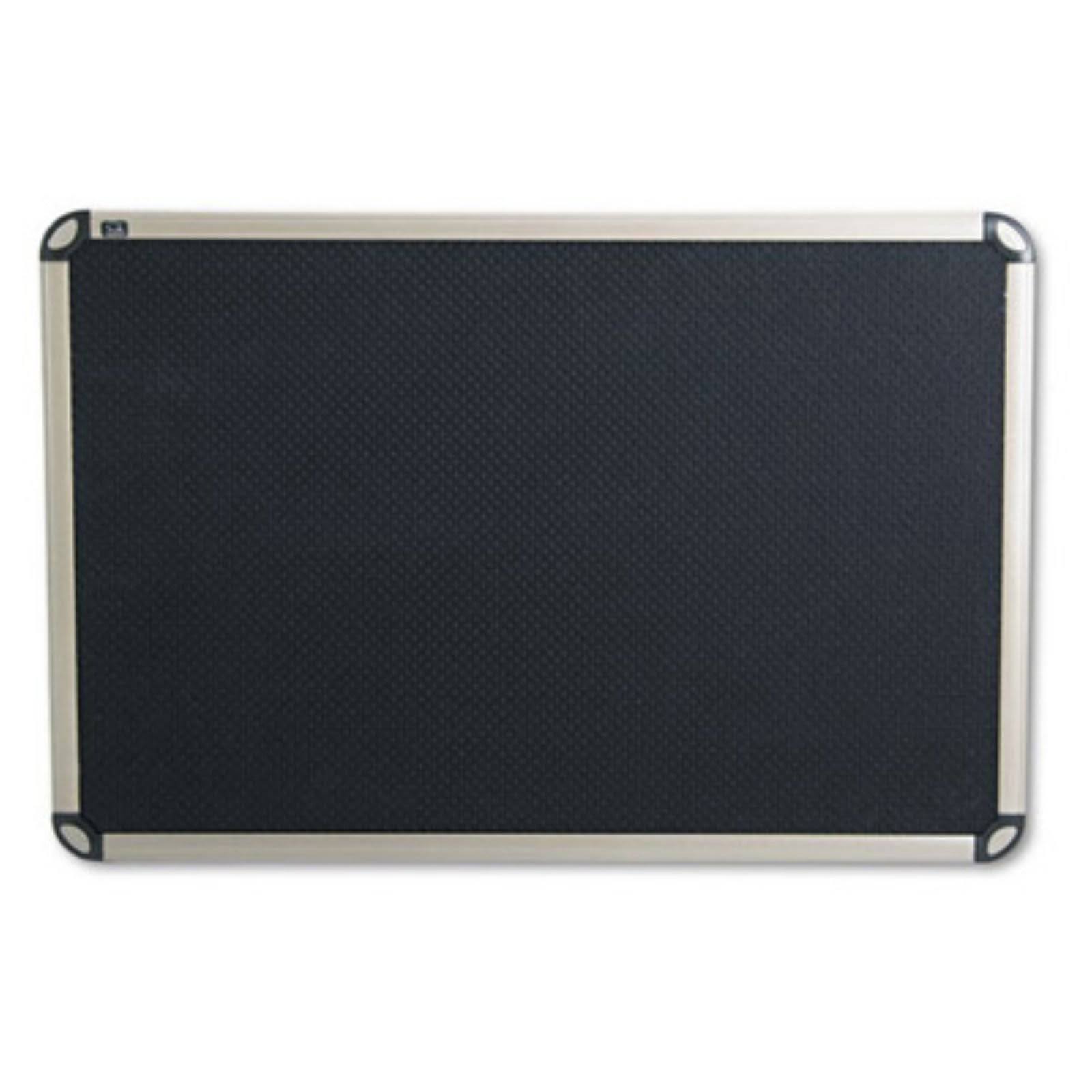 Quartet Prestige - Bulletin board - wall mountable - 35.98 in x 24.02 in - embossed foam - black