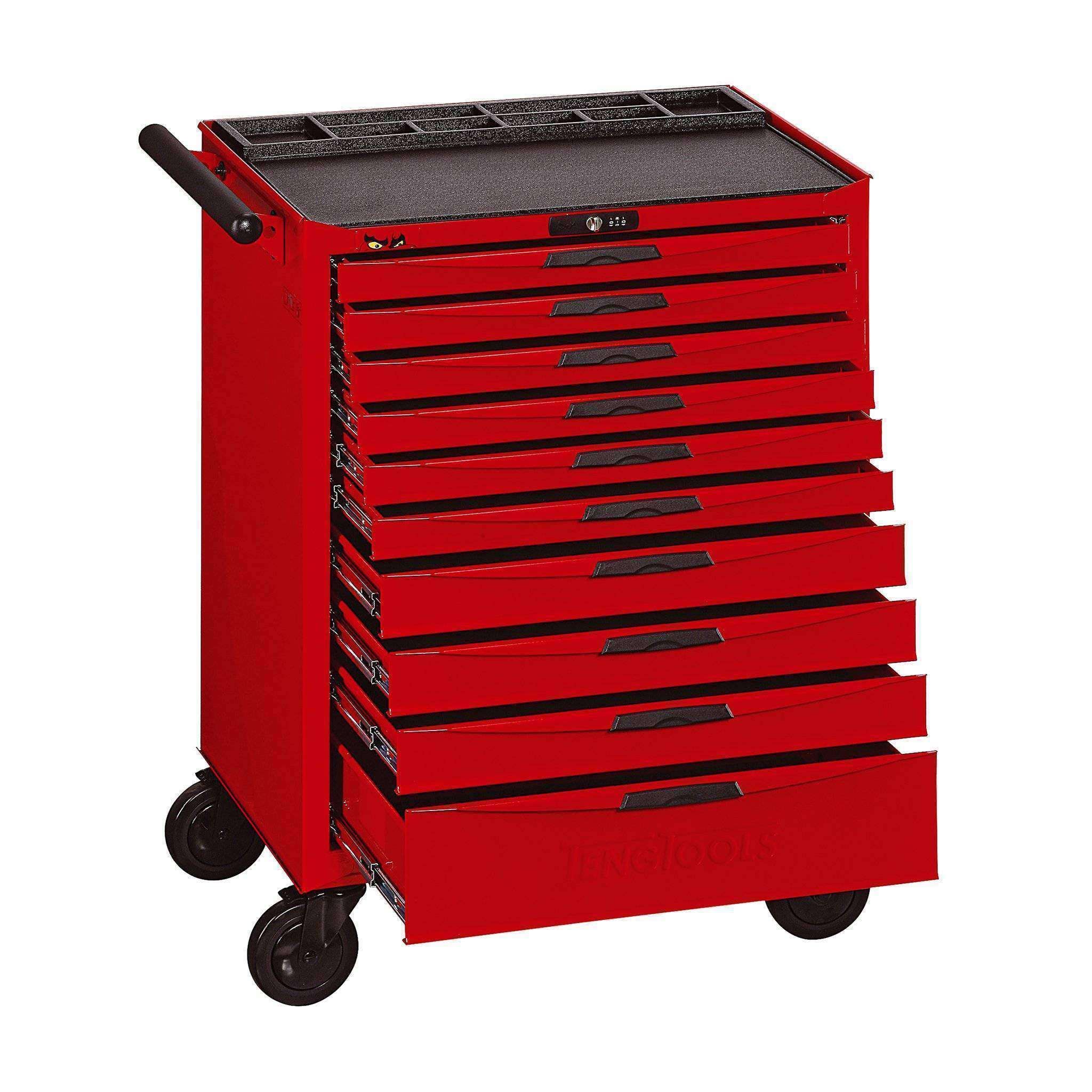 Teng Tools �C 10 Drawer 8 Series Roller Cabinet �C TEN-O-TCW810N