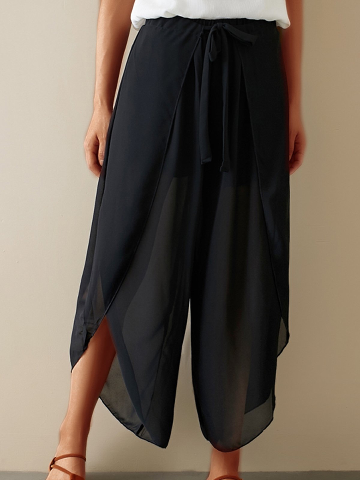 Plus Size Women Casual Wide Leg Pants