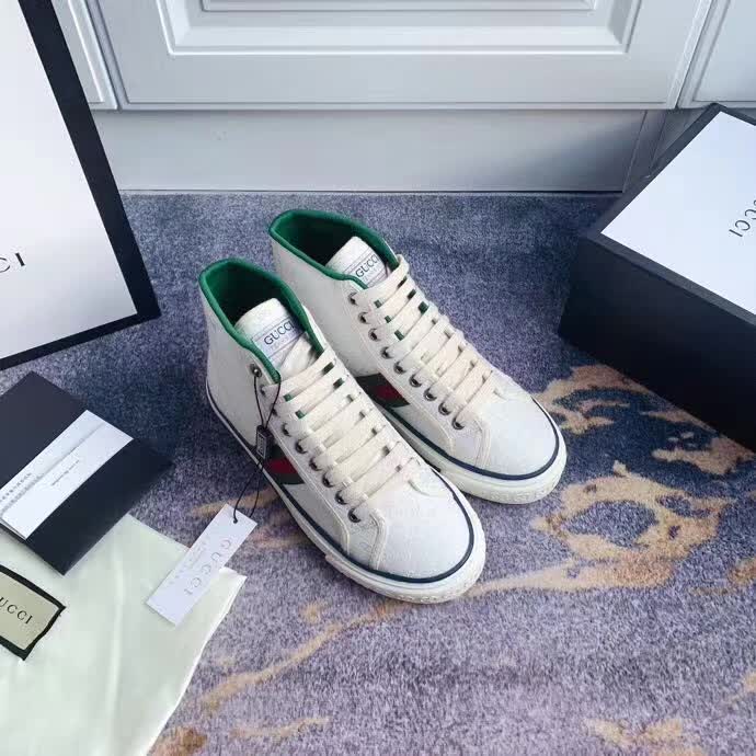 20秋季最新专柜款-古驰Gucci秋季新款1977系列高帮版！超经典好看 休闲运动百搭