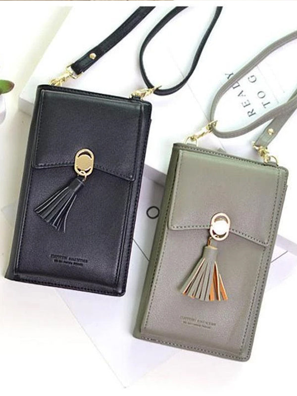 Fashion Women Tassel Cell Phone Wallets