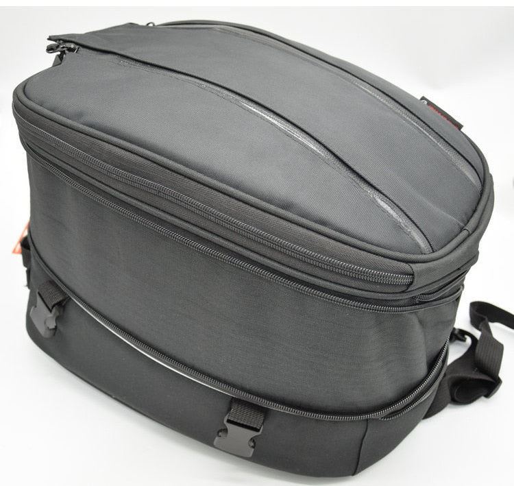 Waterproof Motorcycle Helmet Bag Multifunctional Black Tail Bag
