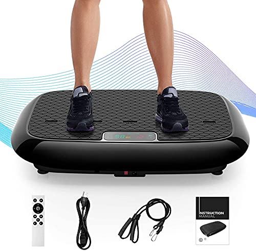 Natini Vibration Plate Exercise Machine, Whole Body Workout Vibrating Platform with Bluetooth Speaker
