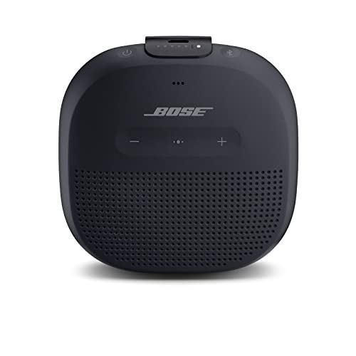 Speaker: Small Portable Waterproof Speaker with Microphone, Black