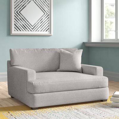 ELISA 49x22 Wide Armchair Wayfair Custom Upholstery Body Fabric: Sunbrella Cast Silver