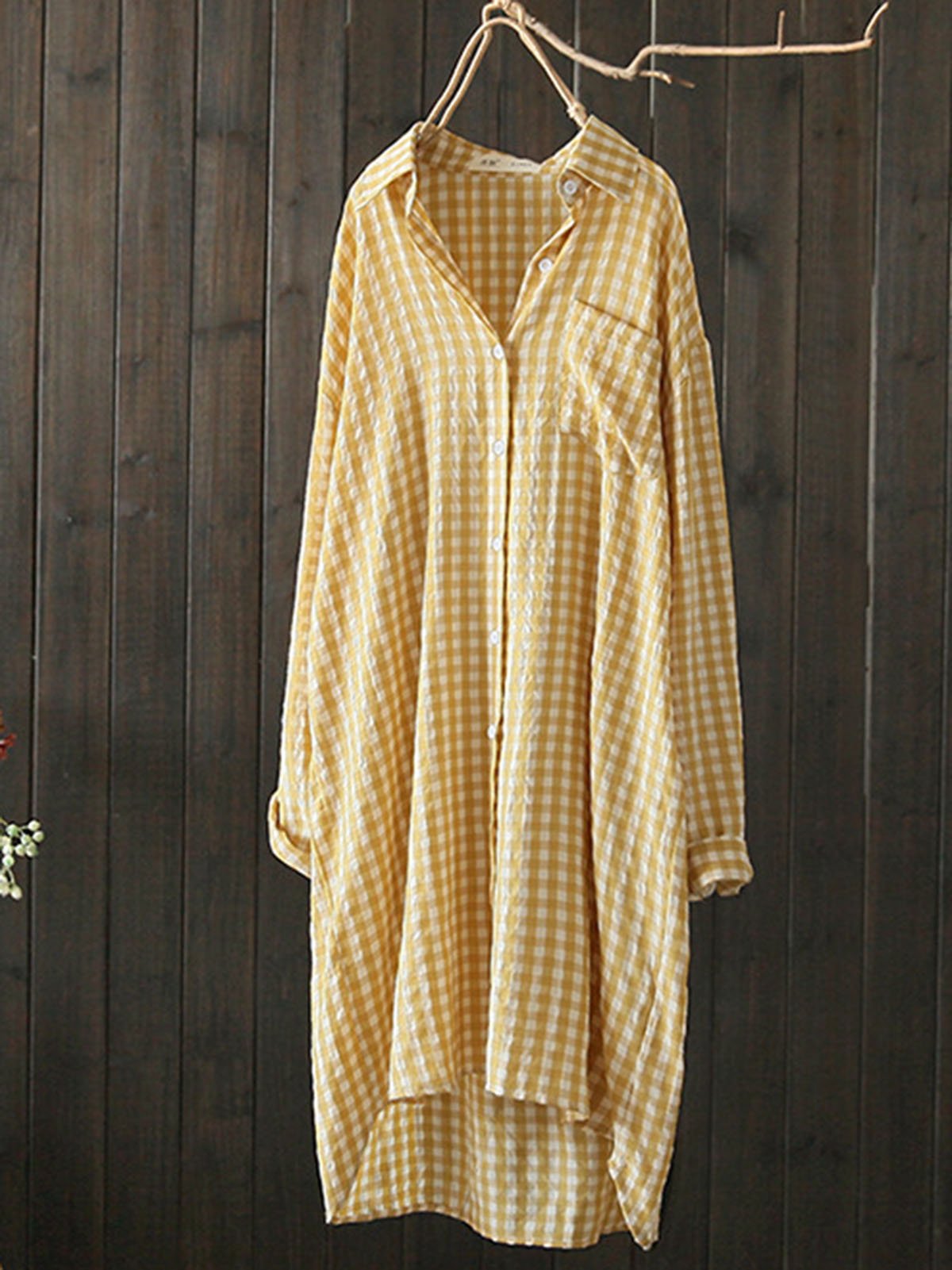 Long Sleeve Casual Shirt Collar Tops