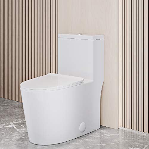 Dreux High Efficiency One Piece Elongated Toilet with 0.8 GPF Water Saving