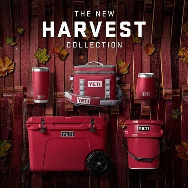 YETI HARVEST RED NEW COLOR COLLECTION - 5 PIECE SET.
