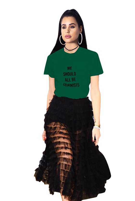 Print Letter Short Sleeve Casual Shirt