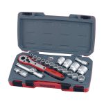 Teng Tools �C 21 Piece 1/2 Inch Drive Socket Set �C TEN-O-T1221
