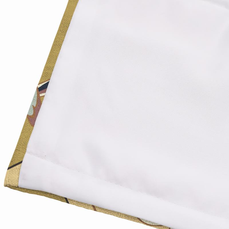 IMOGEN Animal Print Polyester Linen Room Darkening Roman Shade