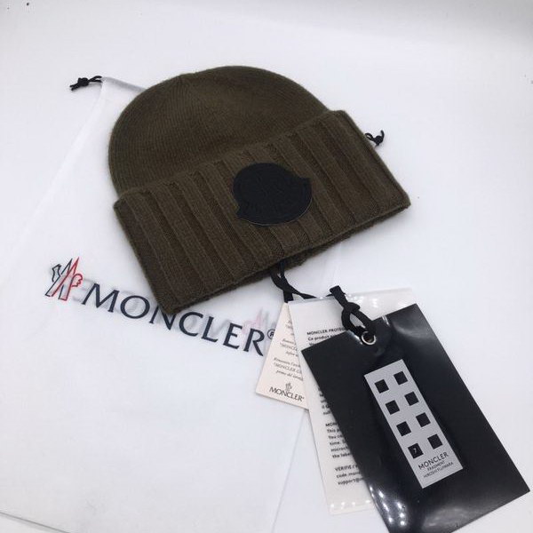 官网同步20秋季最新款-Moncler新款毛线针织帽子，专柜同步，冬季必备款