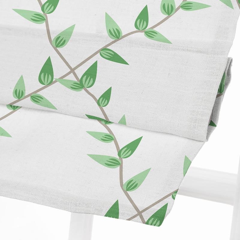 GARDEN Nature Print Polyester Linen Roman Shade