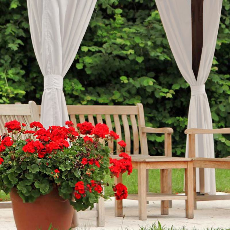 EDITH Outdoor Curtain Waterproof Rustproof Fading Resistant Drapery Patio Curtains