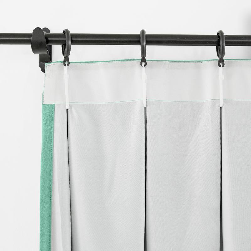 CUSTOM Capri Aqua Blackout Curtains with Liner