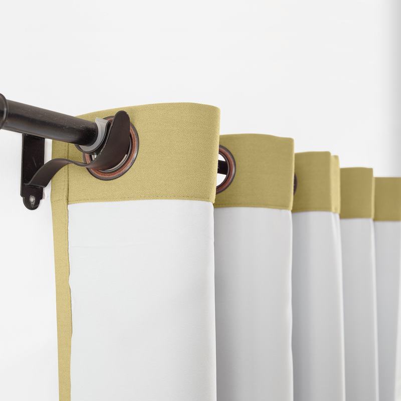 CUSTOM Capri Khaki Blackout Curtains with Liner