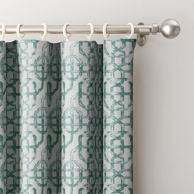 Trellis Window Curtain Lattice Drapery THEA