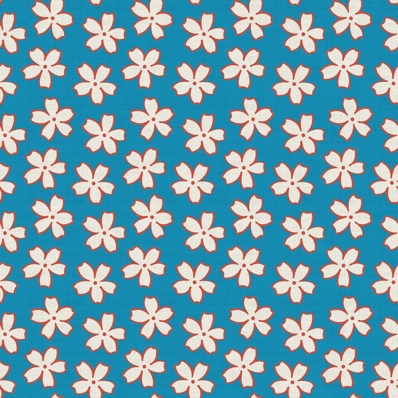 Abstract Print Polyester Linen Curtain Drapery ELODIE