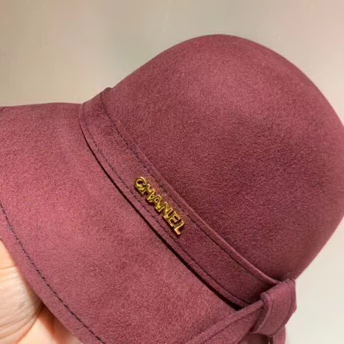 20冬季最新专柜款-Chanel2020秋冬新款羊毛礼帽，蝴蝶结盆帽，羊毛面料，高端定制