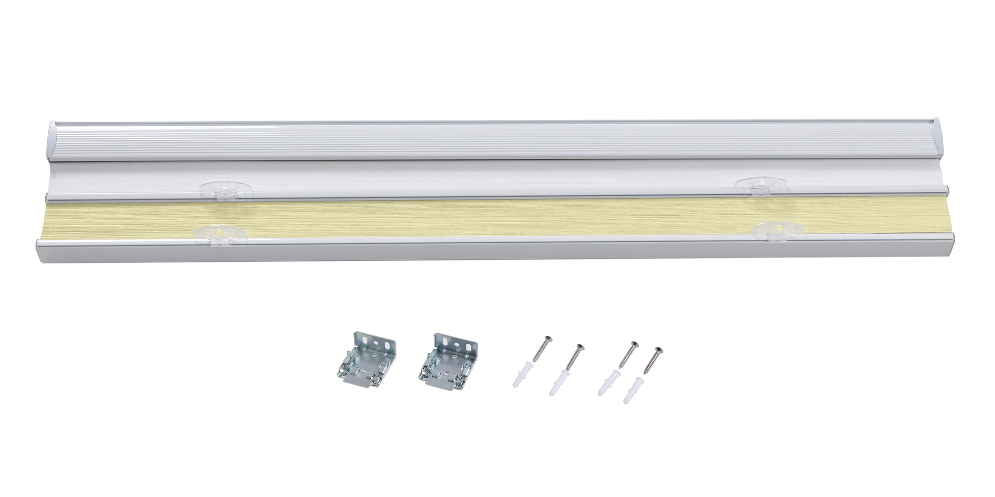 RHODES Cordless Blackout TriShades Day/Night Honeycomb Shade with White Backing White Sheer