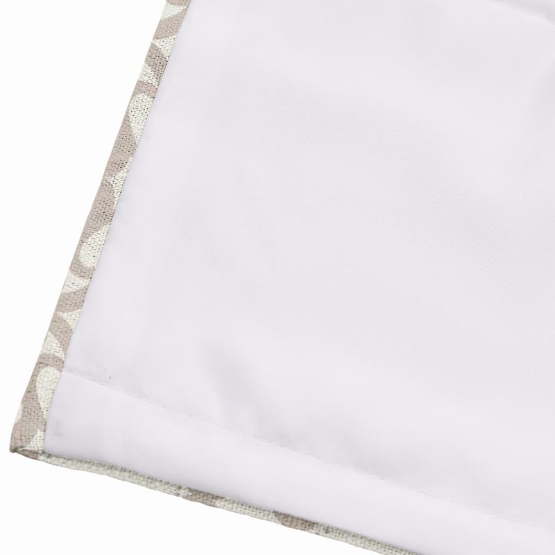 SUMA Print Polyester Linen Room Darkening Roman Shade