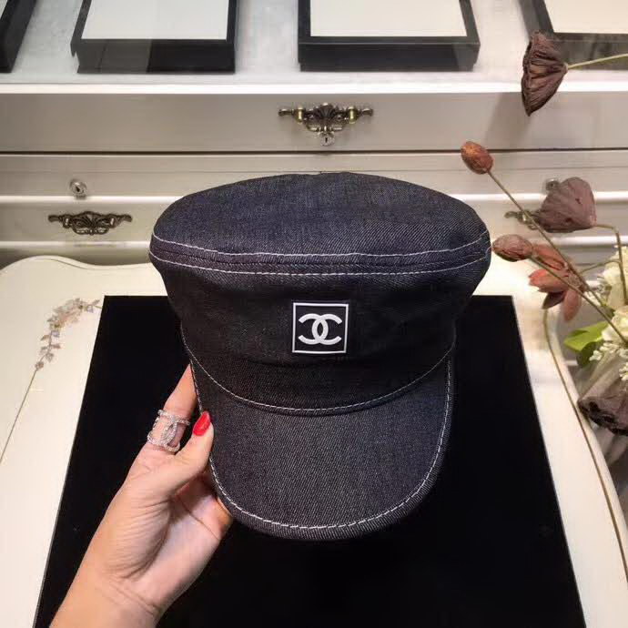 20冬季最新专柜款-Chanel小香牛仔系列海军帽 百搭单品，舒适休闲