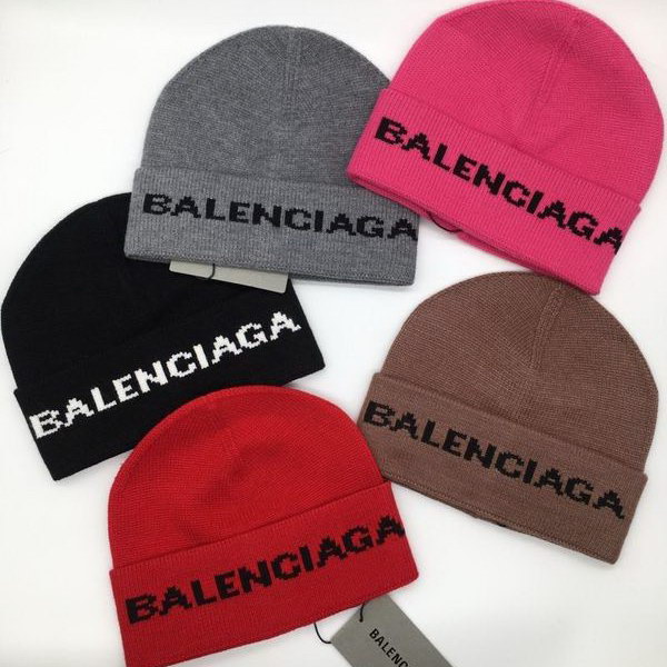 官网同步20秋季最新款-balenciaga新款毛线针织帽子，专柜同步，冬季必备款