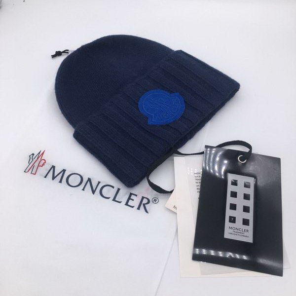 官网同步20秋季最新款-Moncler新款毛线针织帽子，专柜同步，冬季必备款