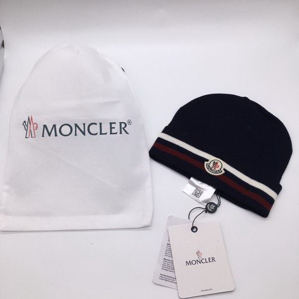 官网同步20秋季最新款-Moncler新款毛线针织帽子，专柜同步，冬季必备款