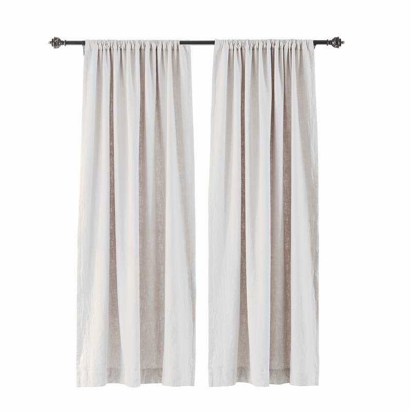 Cotton Linen Curtain Drapery Lined Curtain MASHA