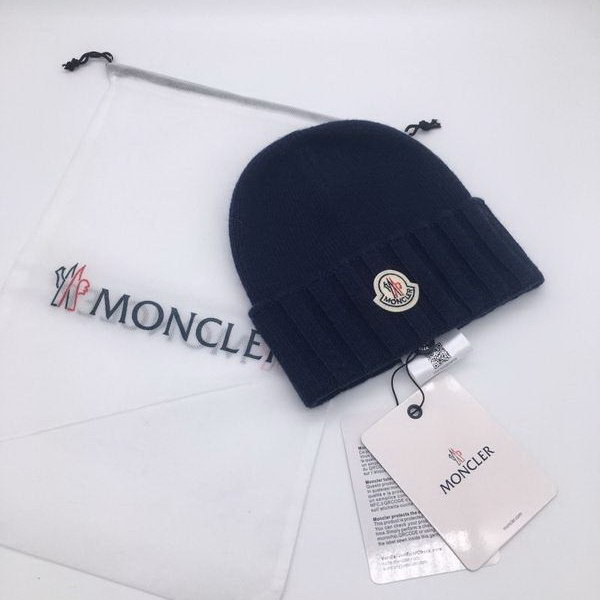 官网同步20秋季最新款-Moncler新款毛线针织帽子，专柜同步，冬季必备款