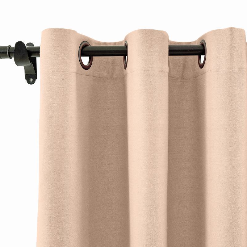 CUSTOM Capri Veiled Rose Blackout Curtains with Liner