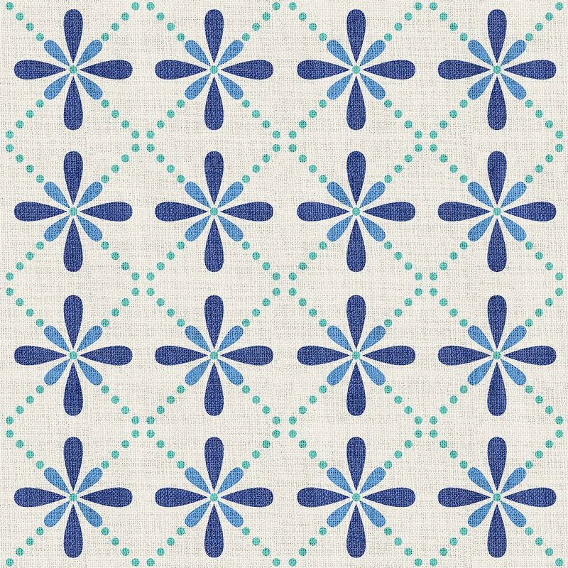 Geometric Print Polyester Linen Curtain Drapery CAMELLIA