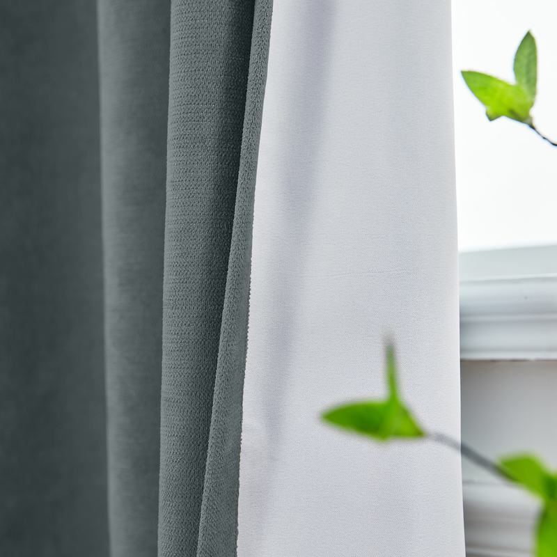 KANTE Polyester Cotton Drapery With Lining Curtains