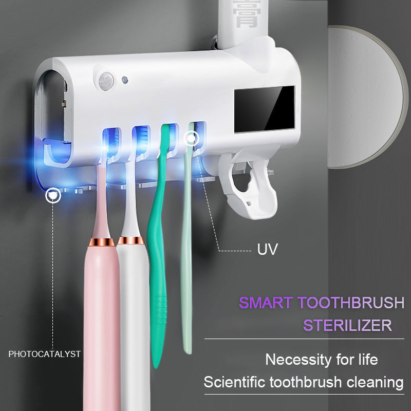 Wall mounted toothbrush sterilizer portable toothbrush uv sterilizer led uv sterilize
