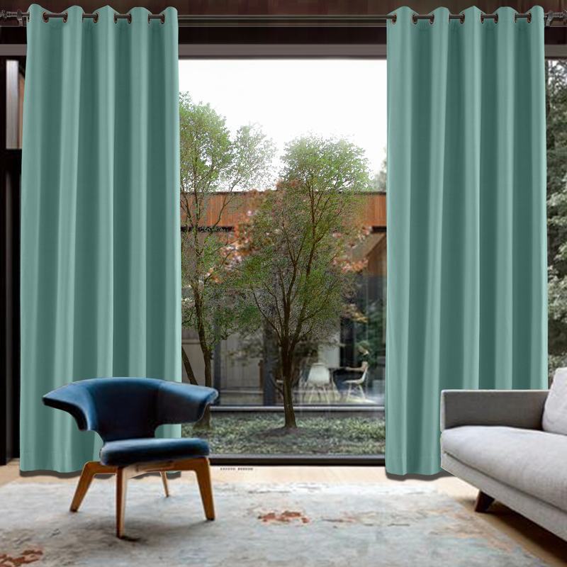 CUSTOM Capri Turquoise Blackout Curtains with Liner