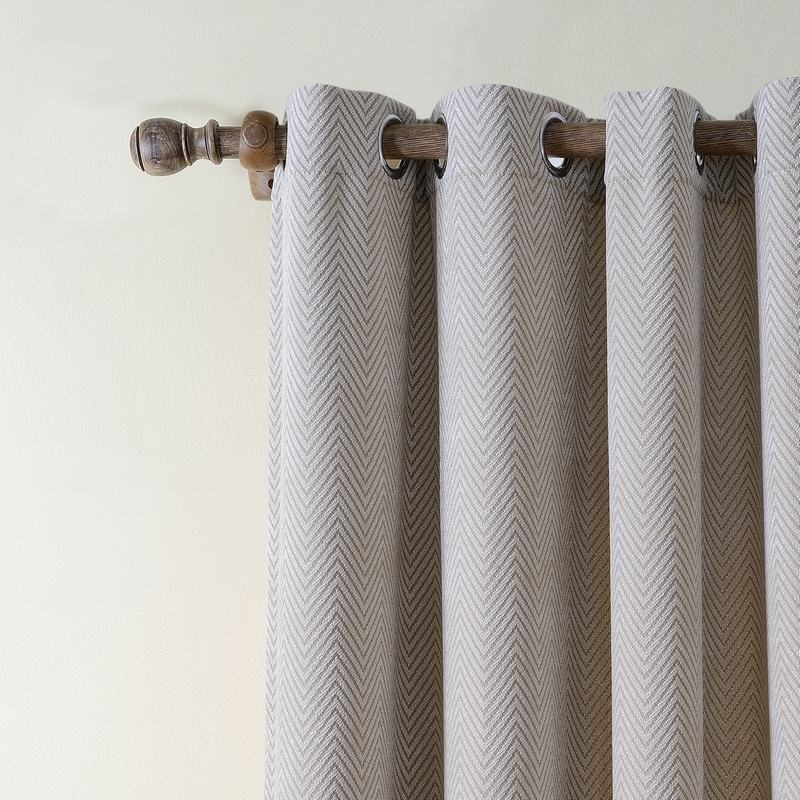 Polyester Chenille Jacquard Curtain Wave Soft Handfeel Drape ZINGE