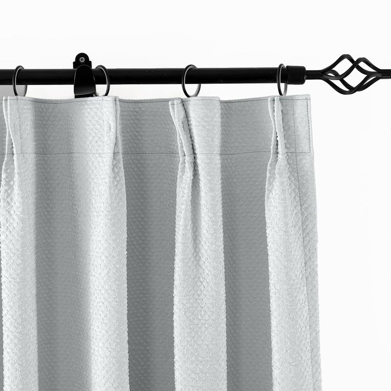 Jacquard Circle Bubble Wrinkle Blackout Curtain Drapery Bella