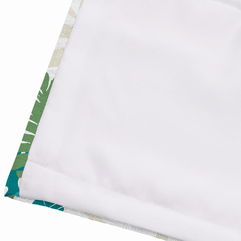 BRITNEY Tropical Print Polyester Linen Roman Shade