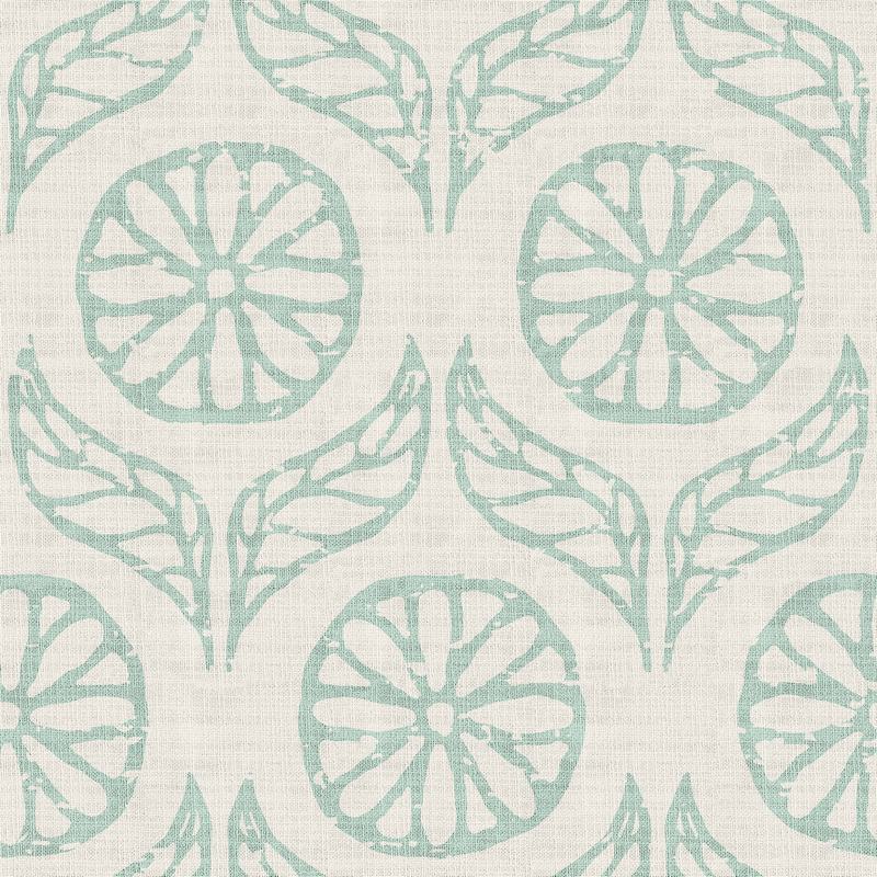 Nature Print Polyester Linen Curtain Drapery CASHMERE