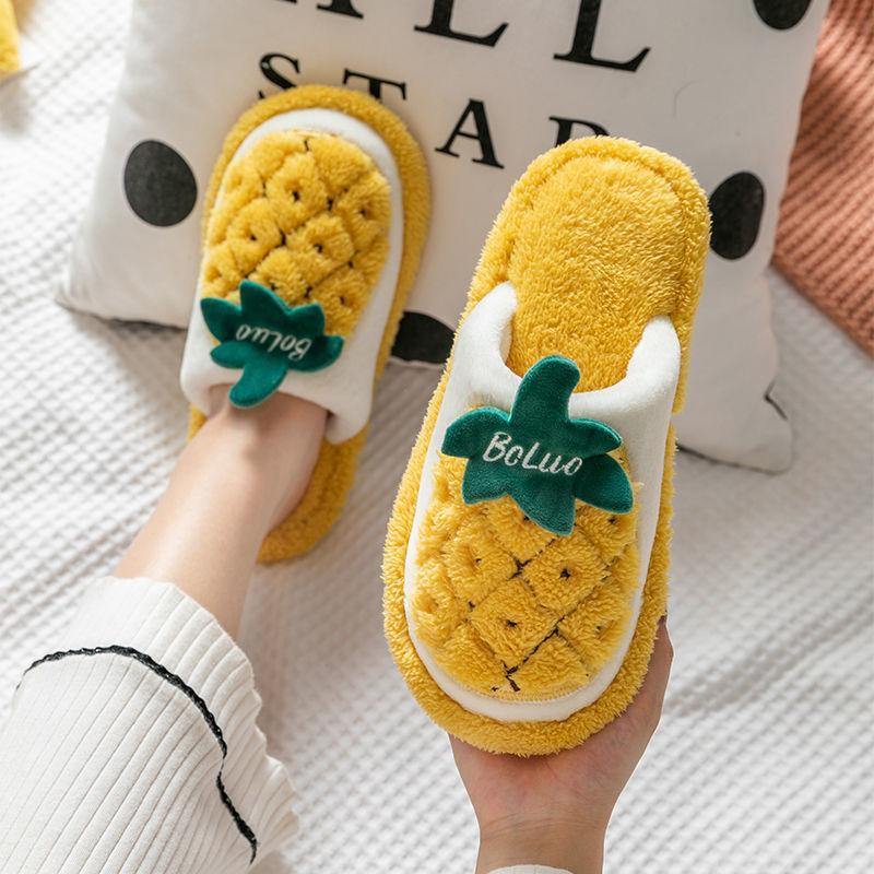 Warm Cute Plush Fruit Cotton Slippers SS0819