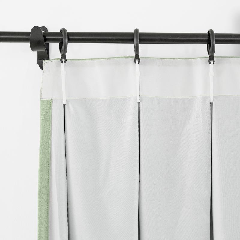 CUSTOM Capri Sky Mint Blackout Curtains with Liner