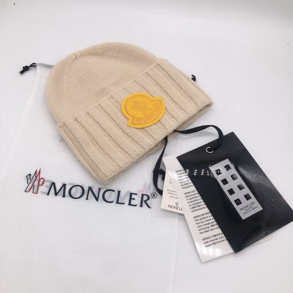 官网同步20秋季最新款-Moncler新款毛线针织帽子，专柜同步，冬季必备款