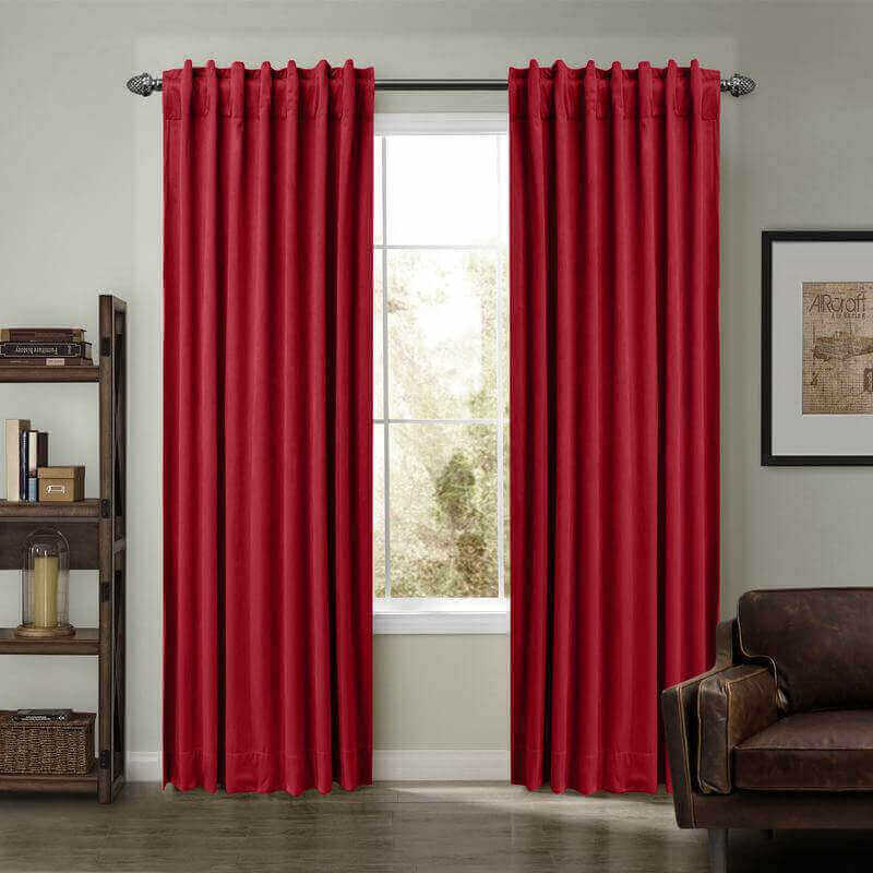 CUSTOM Birkin Raspberry Red Velvet Curtain Drapery With Lining For Traverse Rod Pole or Track