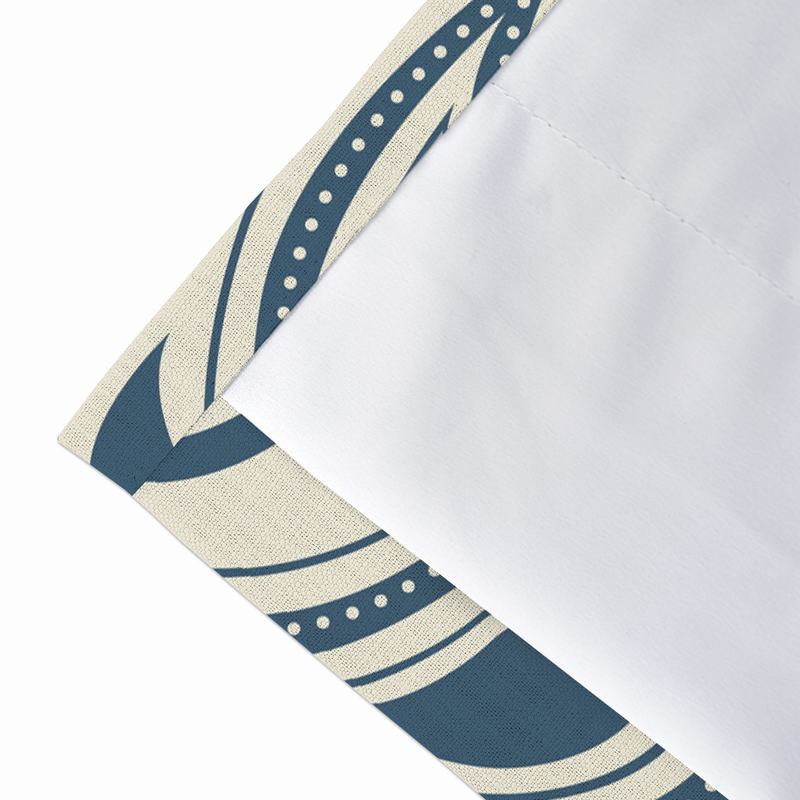 Paisleys Print Polyester Linen Curtain Drapery DMAIOSH