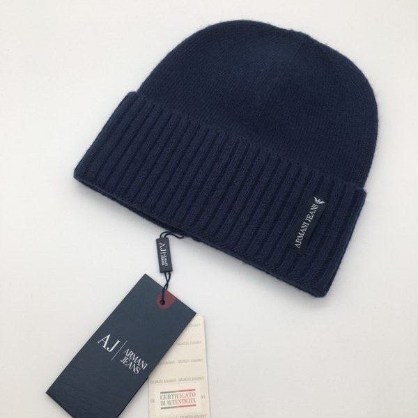 官网同步20秋季最新款-armani新款毛线针织帽子，专柜同步，冬季必备款
